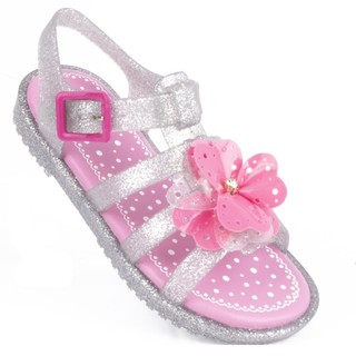 Sandália Papete Infantil Feminina Drops Fisherman Kids WorldColors - Prata Aluminio/Pink New em Oferta na Shopee