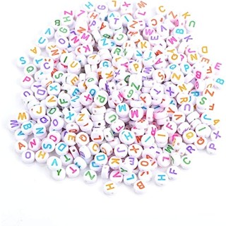 Miçanga de Letras Coloridas Bijuterias DIY Infantil Alfabeto 120pçs
