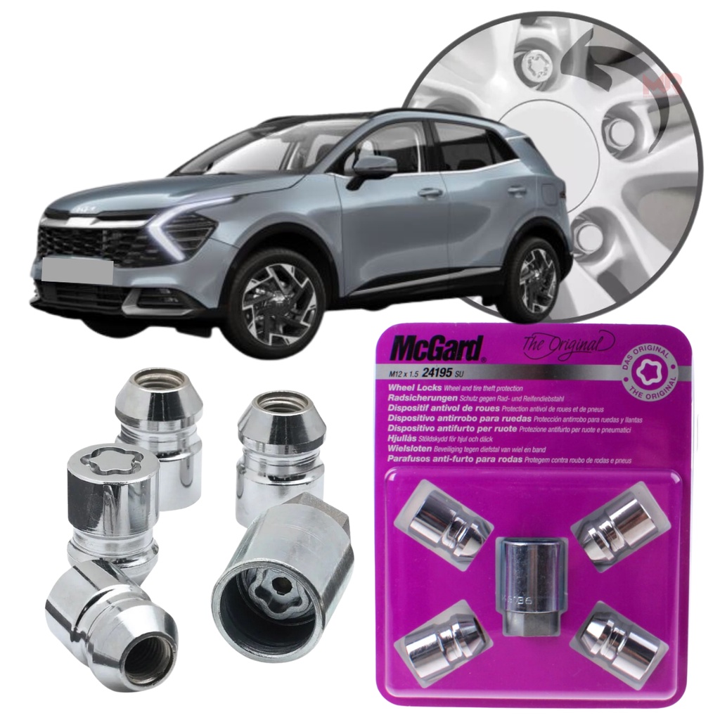 Trava Antifurto Parafuso Roda Mcgard Sportage Mhev 2023 2024