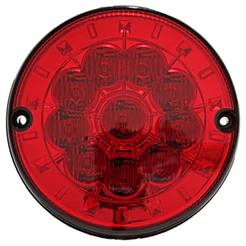 Lanterna Traseira Posição Freio Ônibus Caminhão 125mm 10 LED 24V