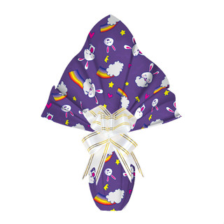 25 Sacos Express  PÁSCOA  COELHO ROXO ARCO IRIS Ovo Páscoa 250g a 350g - 35X35 cm  Luckyfest em Oferta na Shopee