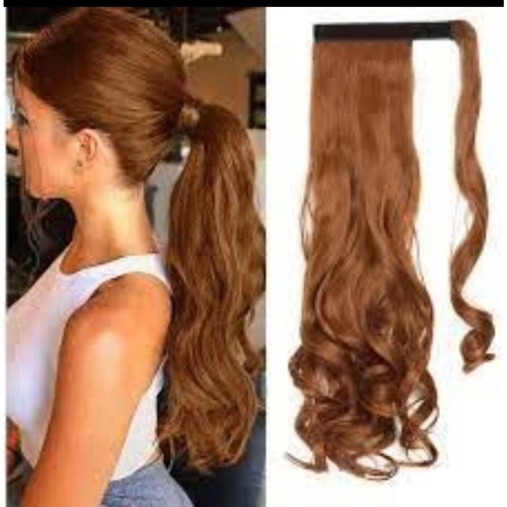 Rabo De Cavalo - Ruivo acobreado extensão de cabelo Bio Orgânico
