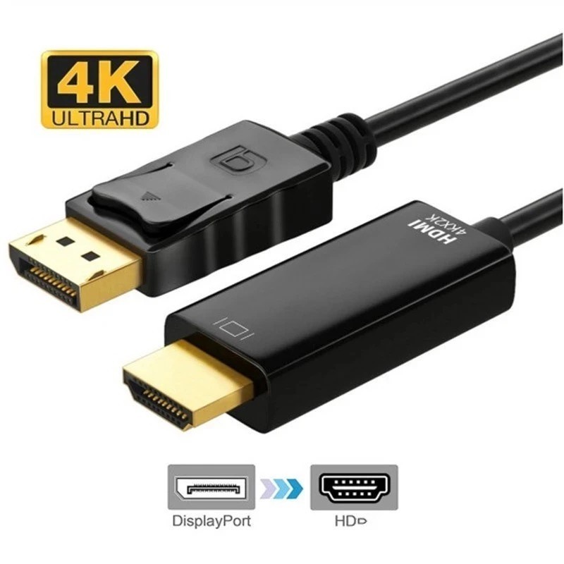 Cabo Displayport Hdmi Adaptador Dp Conversor Macho Full Hd em Oferta na Shopee