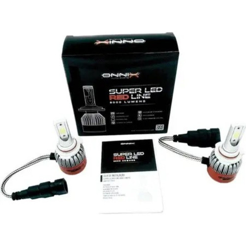 Kit Lâmpada Super Led Red Line 36W H27 8000 Lumens 6000k Onnix