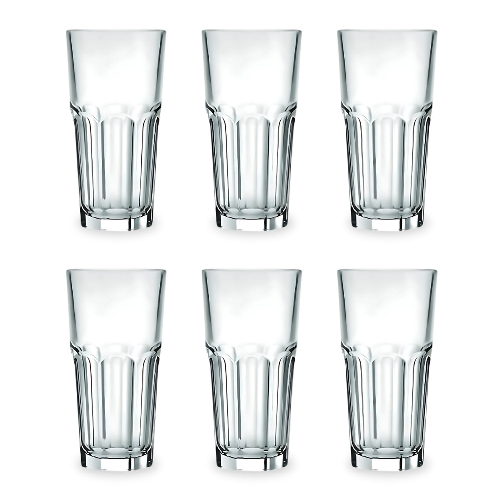 Conjunto 6 Copos Lumina Long Drink 340ml - AD C/6uni Vidro para Drinks, Sucos e Refrigerantes em Oferta na Shopee
