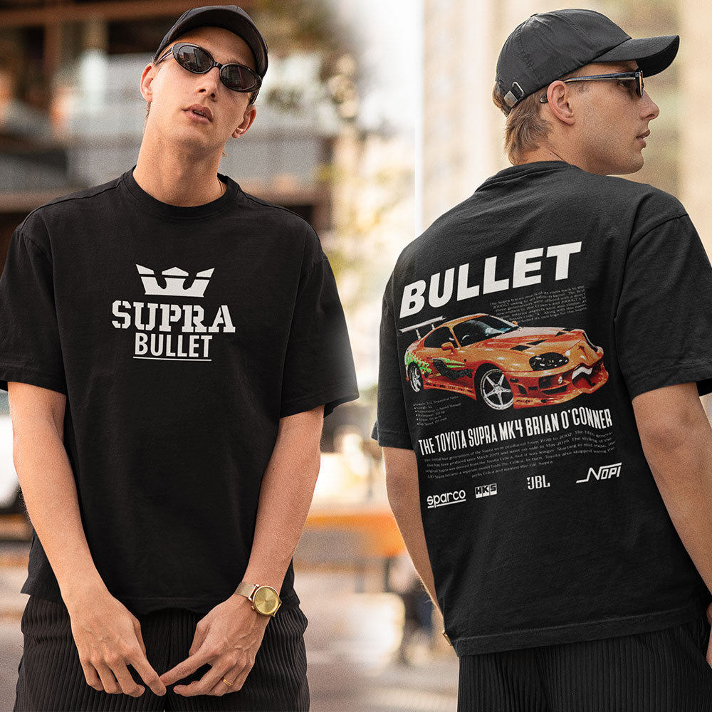 Camiseta Toyota Supra Mk4 Brian O'Conner Camisa De Carro 100% algodão 3.1