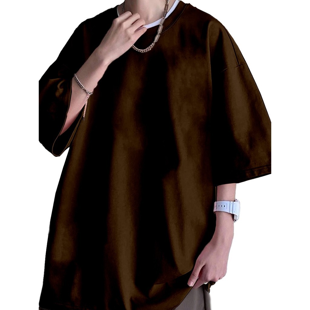 Camiseta Lisa Oversized Plus Size Blusa Unissex T-Shirt Conforto Premium Básica Fit Academia