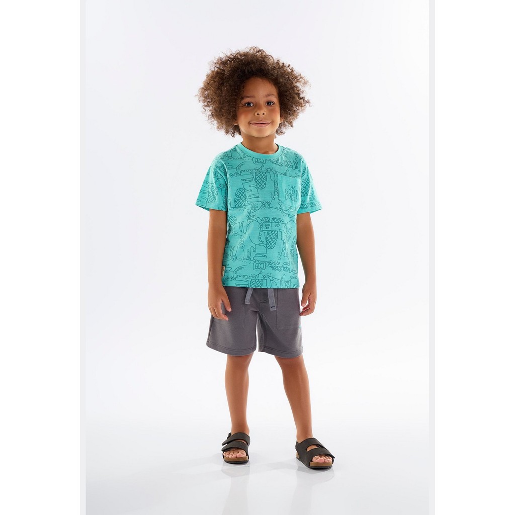 Conjunto Infantil para Menino com Camiseta e Bermuda Up Baby em Oferta na Shopee