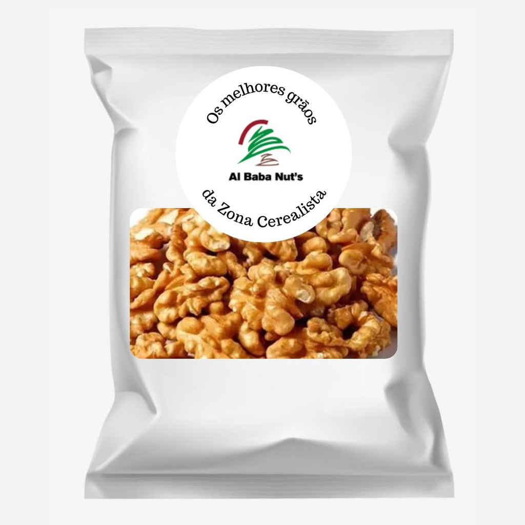 Nozes Quartilhos Albabanut's 1Kg 500G 250G em Oferta na Shopee