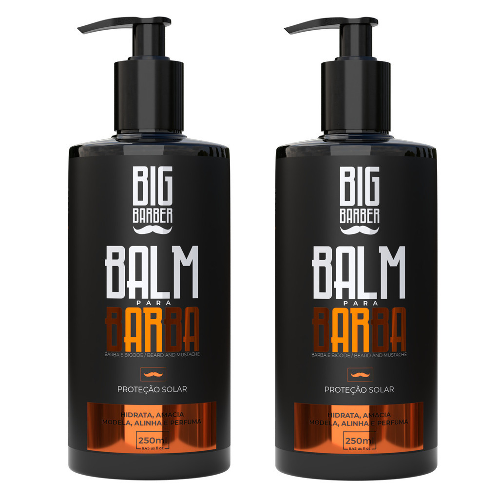 Balm Para Barba Big Barber 240ml Profissional Caixa Com 2 Unidades em Oferta na Shopee