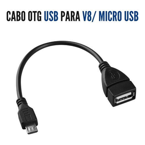 100 Uni Cabo OTG Micro USB V8 Adaptador USB Para Celular