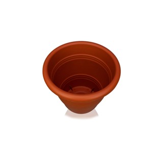 Vaso para Planta Plástico Redondo Marrom 22cm Boulevard Sanremo