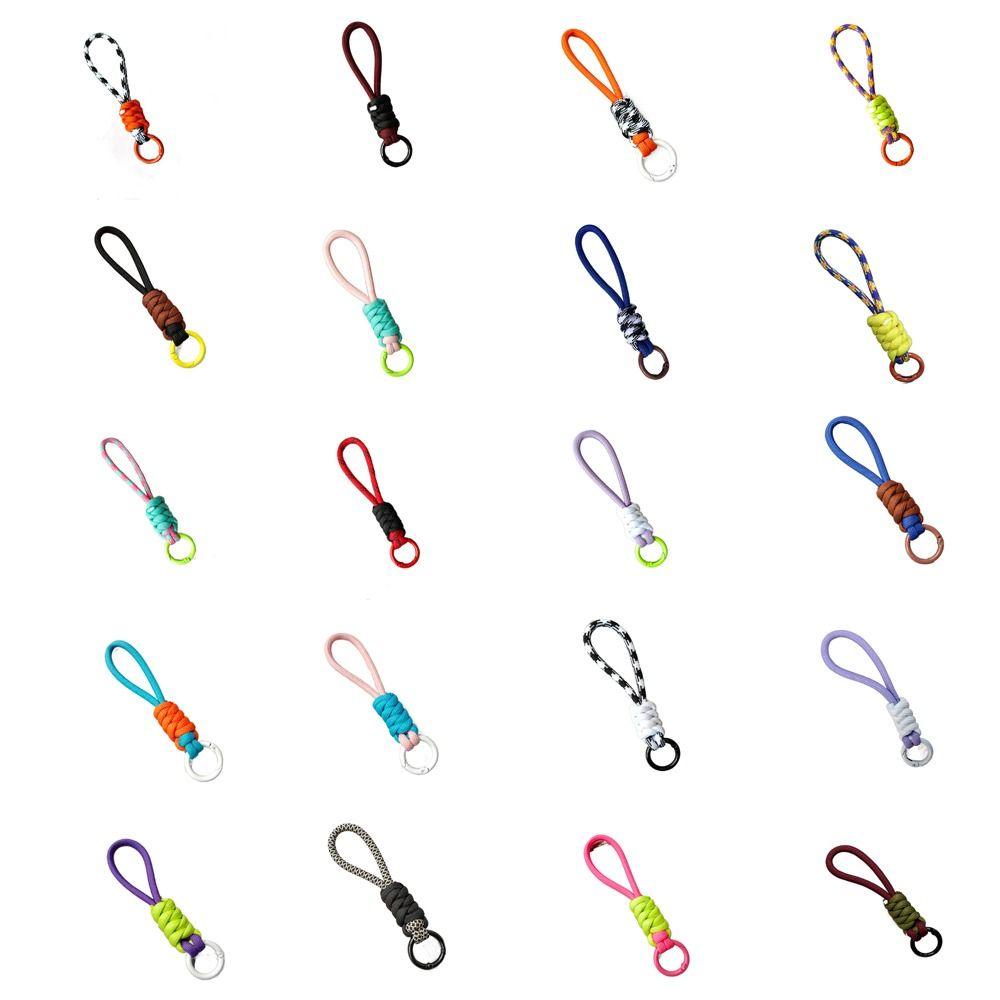 Chaveiro De Corda Trançada DARNELL , Pingente De Nó Colorido Criativo Macio , Cordão Trançado Anti-Perda Com Alça