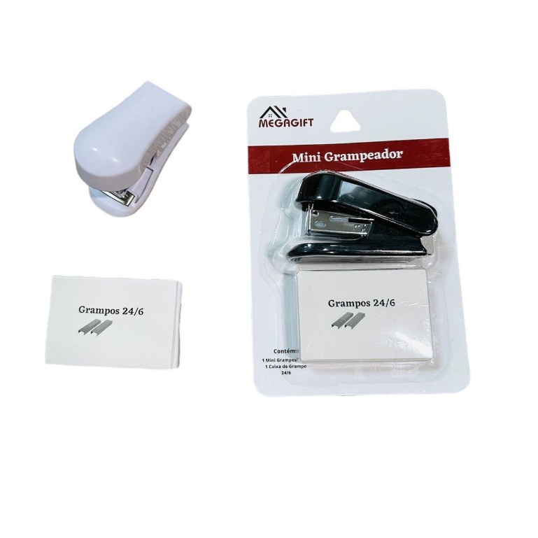 Mini Grampeador Com 24/6 Grampos em Oferta na Shopee