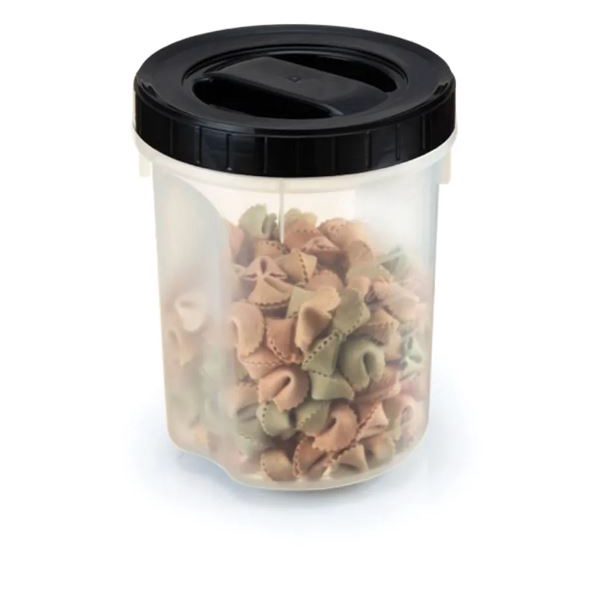 Pote Redondo Acoplado Com Tampa Rosca 1l Mantimento Arroz em Oferta na Shopee