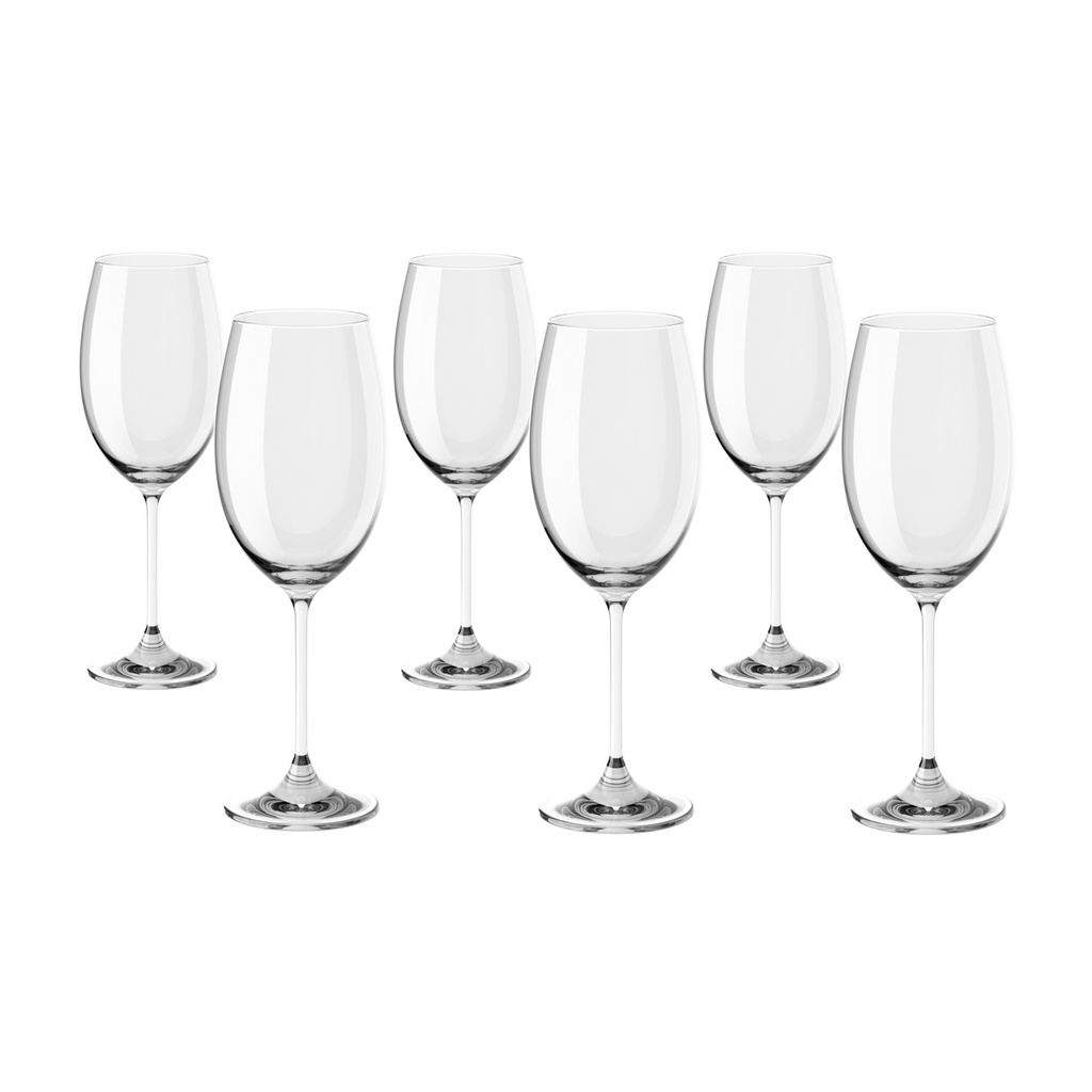 Jogo de 6 Taças de Cristal Bohemia para Vinho Fizzy 250 ML