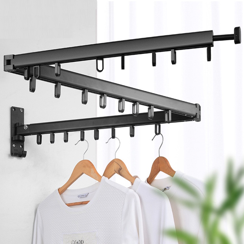 OIMI Nova Linha De Roupa Retrátil Para Secagem De Parede De Varanda Montada Em Cabide