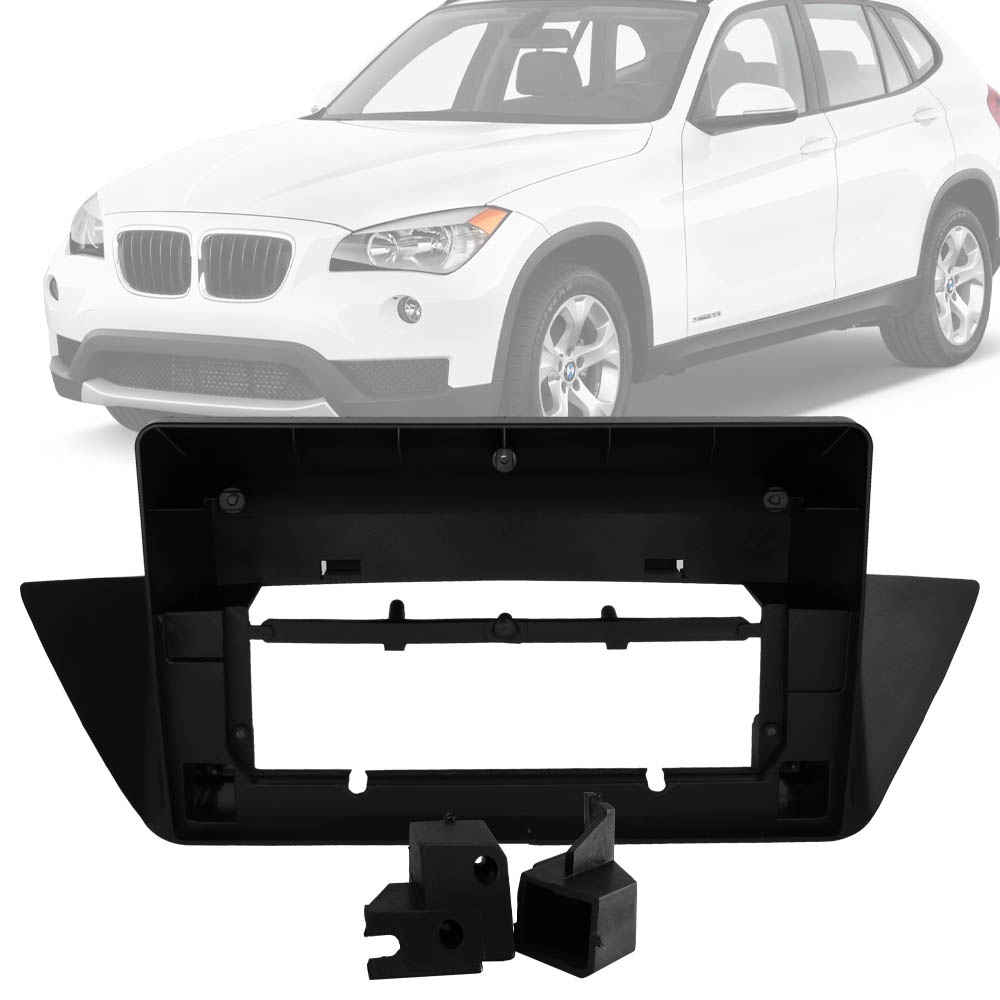Moldura Painel 2 Din 10" Polegadas BMW série X1 2010 até 2014