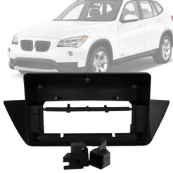 Moldura Painel 2 Din 10" Polegadas BMW série X1 2010 até 2014