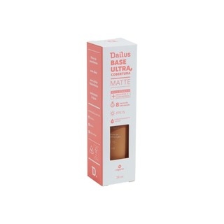 Base Facial Líquida Dailus Ultra Cobertura D8 Médio em Oferta na Shopee
