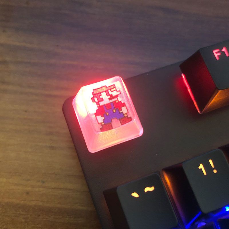 Keycap Teclado Mecânico de Bricolagem Exclusivo Teclado Mecânico de Bricolagem Tampa de Teclado Único Teclado OEM Altura ESC Transparente Direção de Letra Quadrada Jogo Translúcido