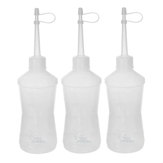Kit 3 Frasco Almotolia Branca Transparente 250ml Bico Reto em Oferta na Shopee