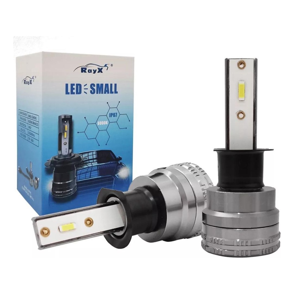 Mini Ultra Led Small RAYX H1 H3 H7 H11 H27 HB3 HB4 6000k 6000 Lumens