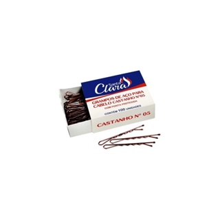 Grampos De Cabelo Ricca Nº5 Castanho c/100un em Oferta na Shopee