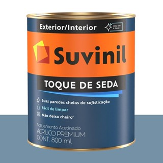 Tinta Acrílica Acetinada Suvinil Veludo Azul 800 ml
