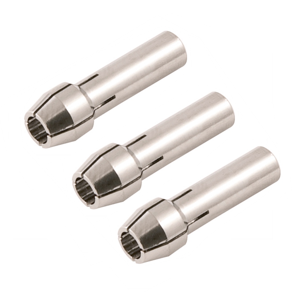 Kit 3 Pinça 3.2mm P/ Micro Retifica Mandril Haste 1/8 Vonder