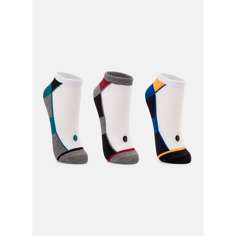 Kit com 3 Meias Soquete Adulto Unissex Listras - Puket - Women Clothes
