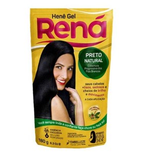Henê Gel Rená Preto Natural 180g