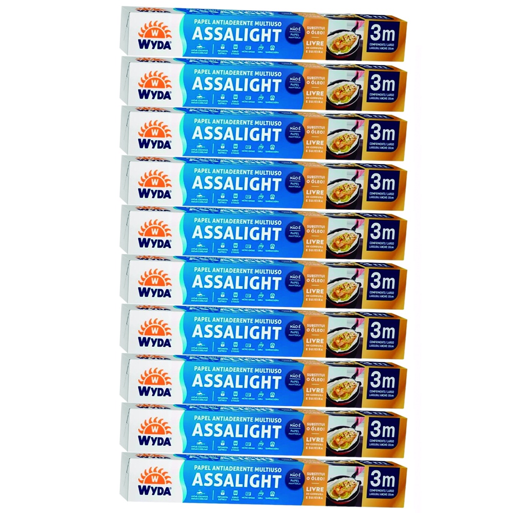 PAPEL ASSALIGHT PREMIUM 3M WYDA 10 ROLOS em Oferta na Shopee