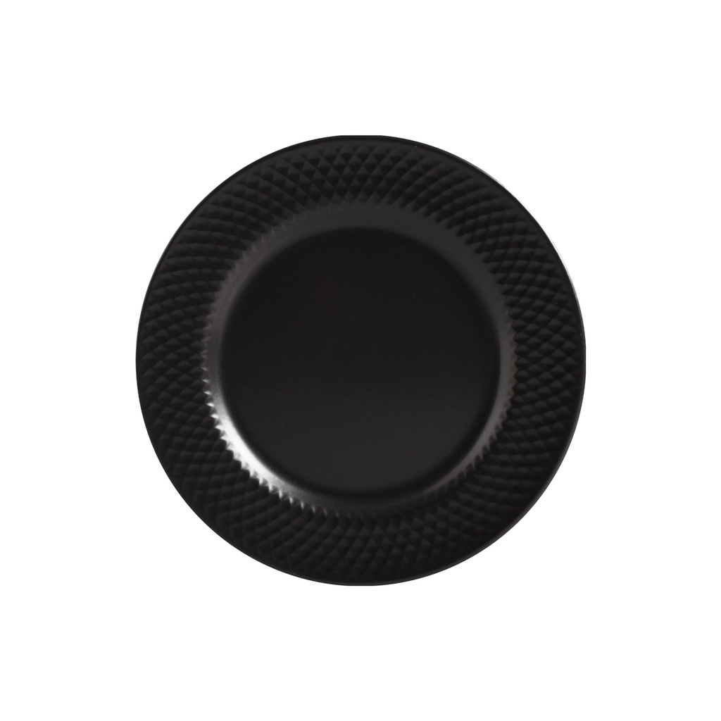 Conjunto com 6 Pratos de Sobremesa Black Acetinado Ø21cm