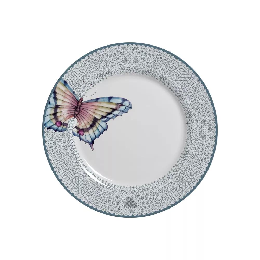 Conjunto com 6 Pratos de Sobremesa Borboleta 2 Ø21cm