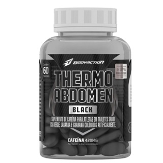 Thermo Abdomen Black 60 Comprimidos Bodyaction em Oferta na Shopee
