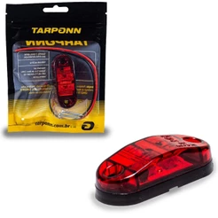 Sinalizador Lanterna Delimitadora 2 leds 12V 24V Vermelha