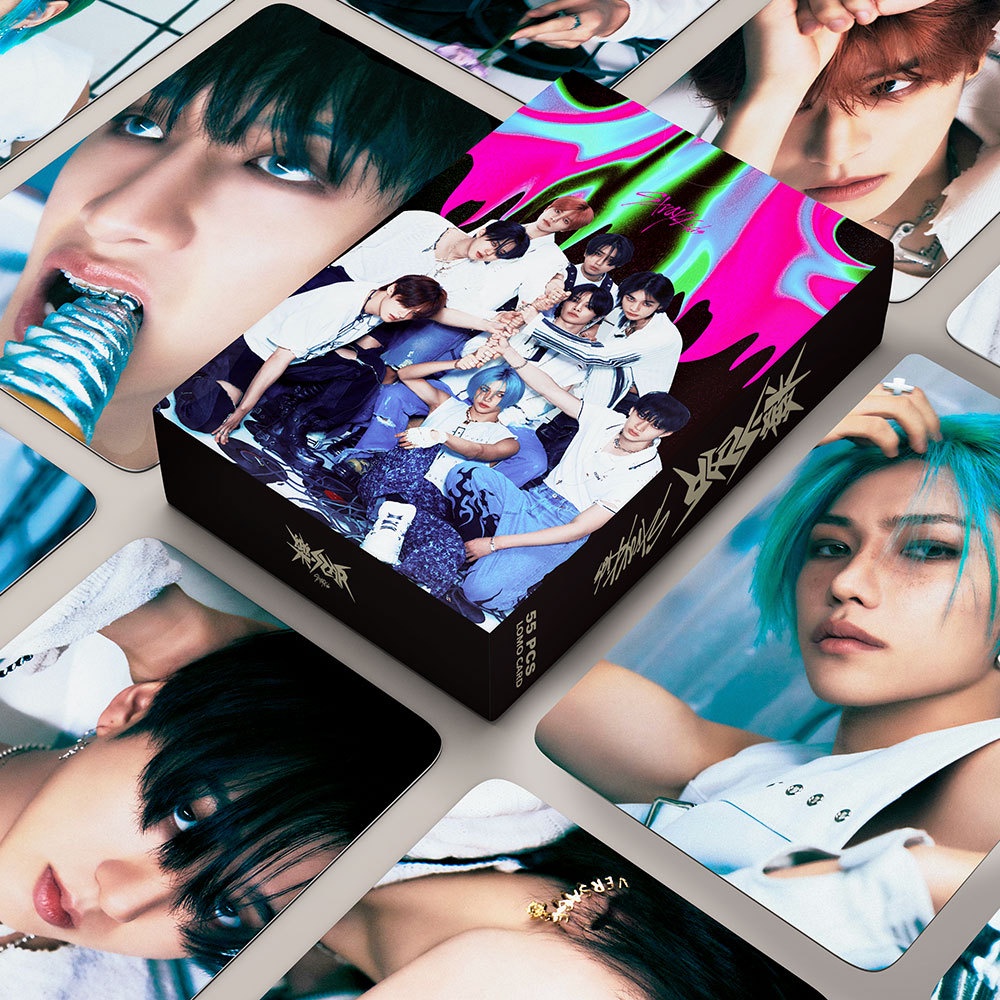 555pcs Stray Kids Album-Star Leave Lomo Cards Rock Cartões Fotográficos Hyunjin Felix Minho I.N Han Bin Seungmin Bangchan STRAYKIDS Postais À Venda JY