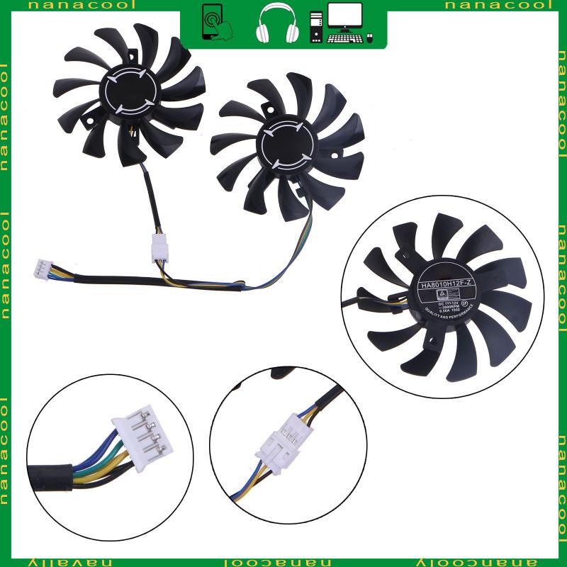 nana Ventilador De Placa Gráfica De Vídeo DC12V Ventiladores GPU Cooler 75mm HA8010H12F-Z Para MSI GTX660 GTX670 GTX680 R6790 Carro