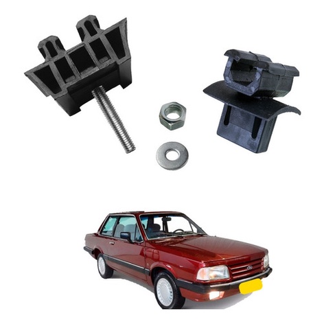 Par Suporte Fixação Ponteira Parachoque Del Rey 1981 A 1991