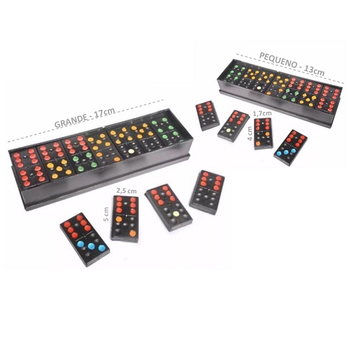Jogo Dominó Plástico c/ Estojo 28 peças em Oferta na Shopee