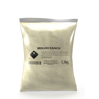 Molho Ranch Gourmet Cremoso Junior 1,1Kg Pouch Lanches Fritas Snacks Lanchonete Restaurante