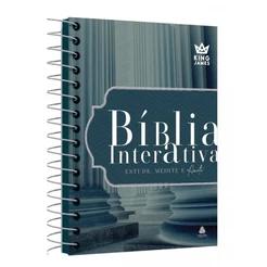 Bíblia Interativa Estude, Medite e Anote | King James | Capa Dura Espiral | Amparo