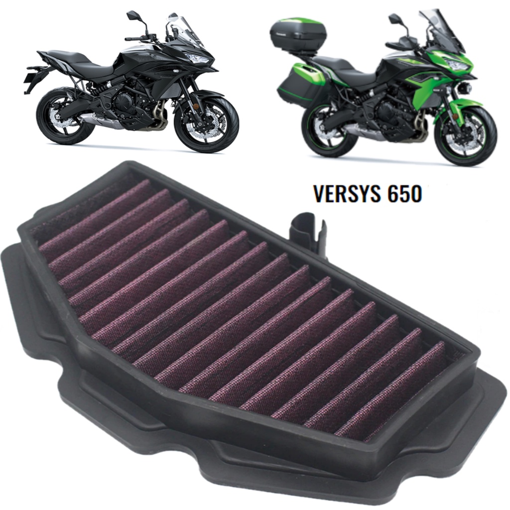 Filtro De Ar Esportivo Kawasaki Vulcan Versys Ninja 650 Lavável