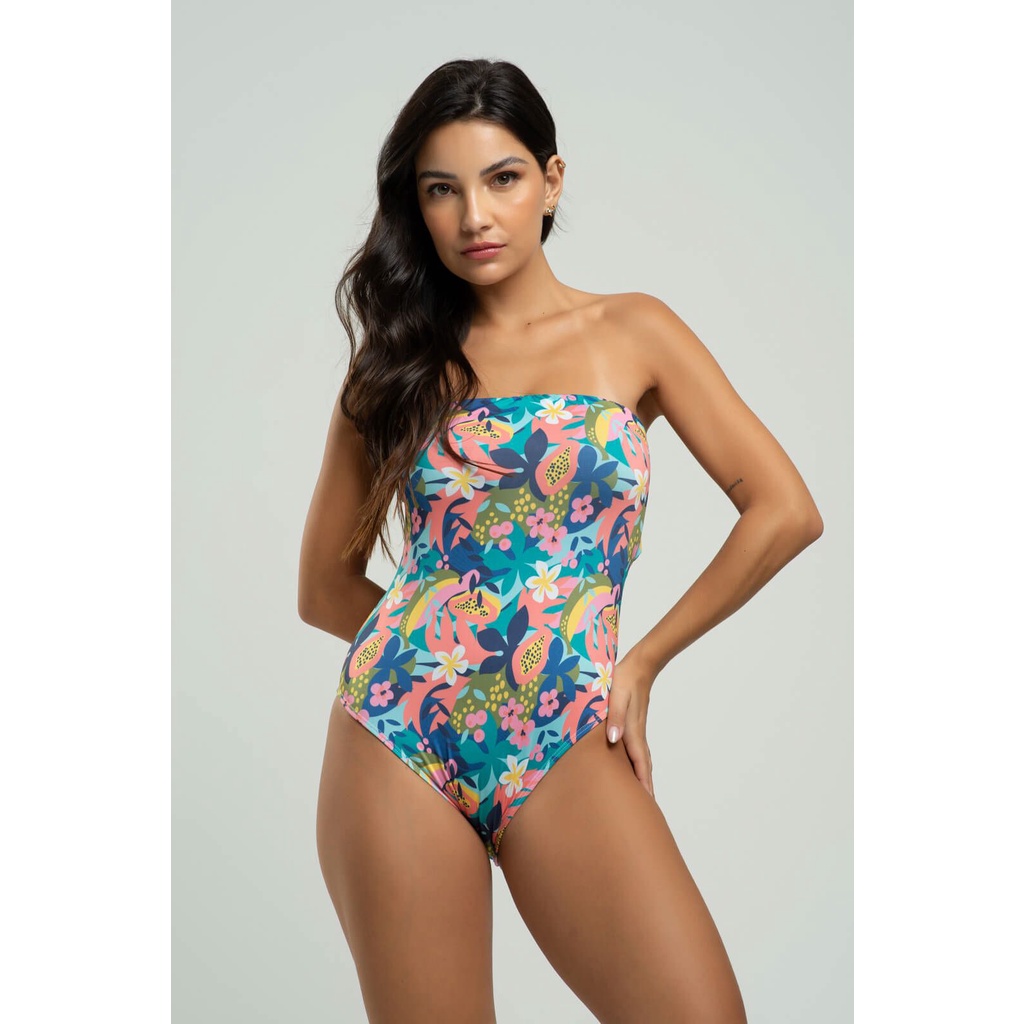 Body Maiô Tomara Que Caia Estampado Moda Praia Feminina