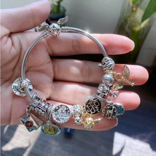 S925 Conjunto De Pulseiras Pan Pulseira Prateada Série Harry Potter Charme Moda Requintada DIY