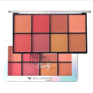 Paleta de Blush Candy 8 Tons - Bella Femme em Oferta na Shopee