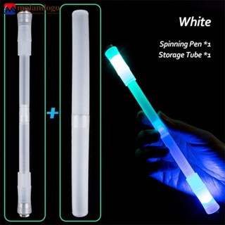 MOLANDOGO 1PC Caneta Giratória Criativa Flash Com LED Para Crianças Estudantes Papelaria I1Q7