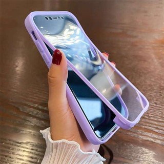 360 Frente De Corpo Inteiro + Mala Transparente Para iPhone 15 Pro Max 13 14 11 12 Luxo Capa Traseira De Silicone À Prova De Choque
