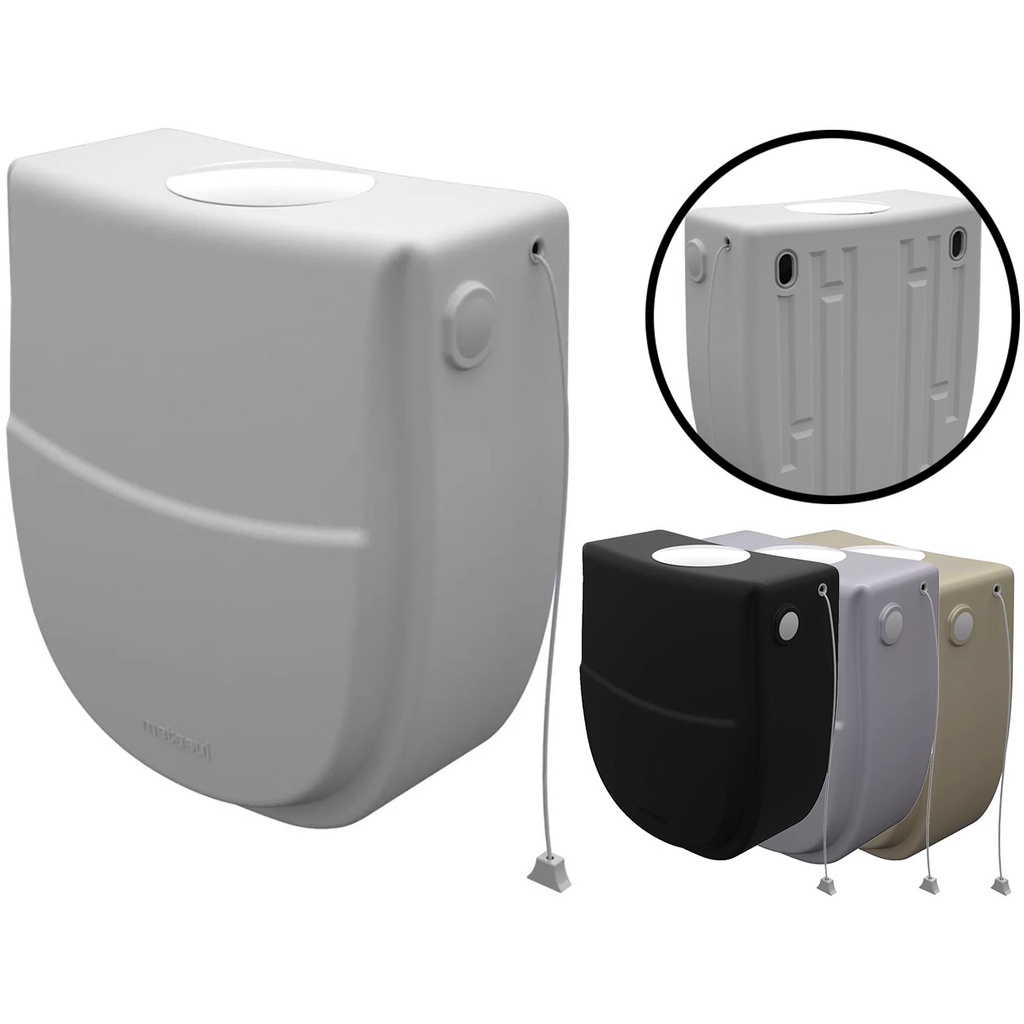 Caixa De Descarga Plástica Suspensa Inova Universal 6 A 9 Litros P/ Banheiro Vaso Sanitário Metasul Branca em Oferta na Shopee